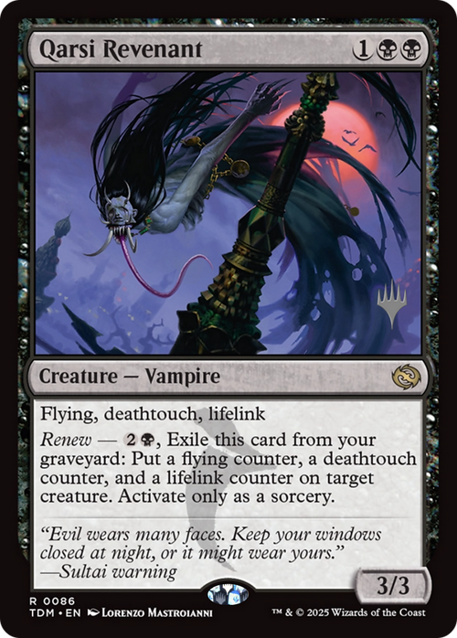 Qarsi Revenant (PPTDM-86P) - Promo Pack: Tarkir: Dragonstorm