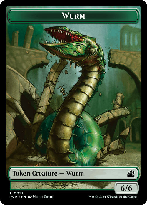 Wurm (TRVR-013) - Ravnica Remastered Tokens Foil