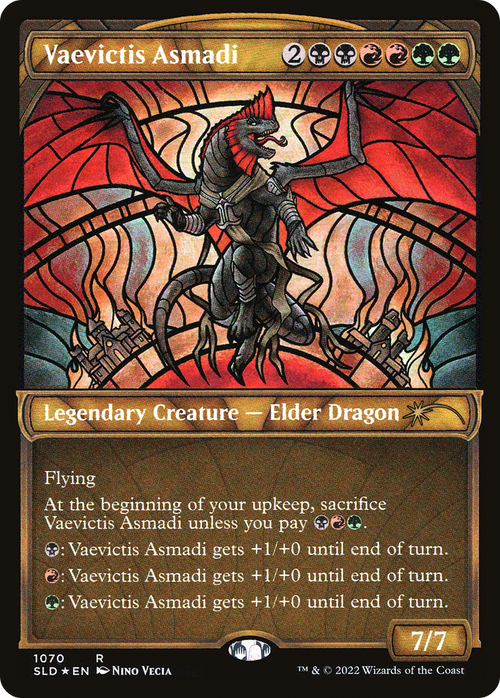 Vaevictis Asmadi (Stained Glass) (Textured Foil) (SLD-1070) - Secret Lair Drop: (Showcase) Foil