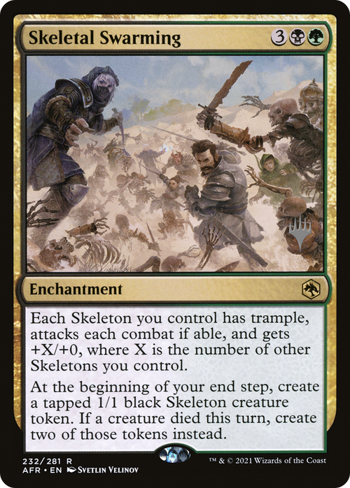Skeletal Swarming (PPAFR-232P) - Adventures in the Forgotten Realms Promos