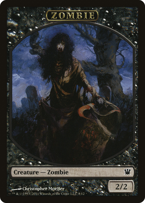 Zombie Token (8) (ISD-008) - Innistrad Tokens
