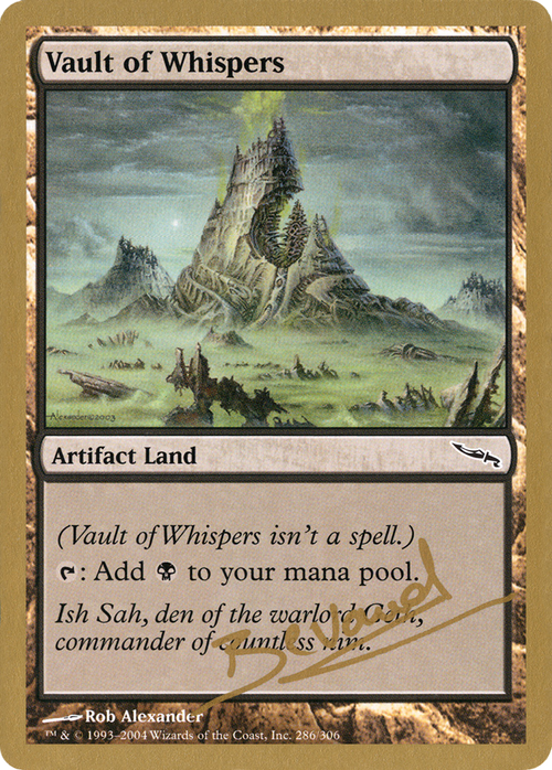 Vault of Whispers - 2004 Manuel Bevand (MRD) (WCD-MB286) - World Championship Decks 2004