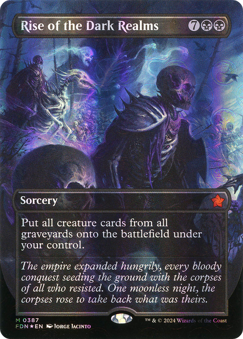 Rise of the Dark Realms (Borderless) (Mana Foil) (FDN-387) - Foundations Foil