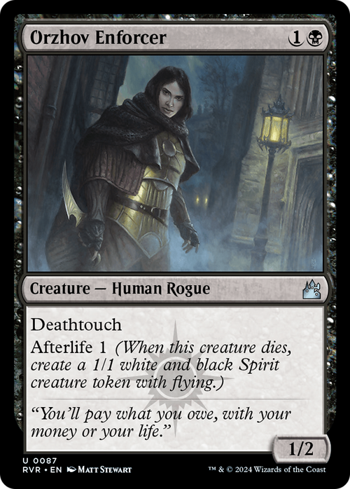 Orzhov Enforcer (RVR-087) - Ravnica Remastered Foil
