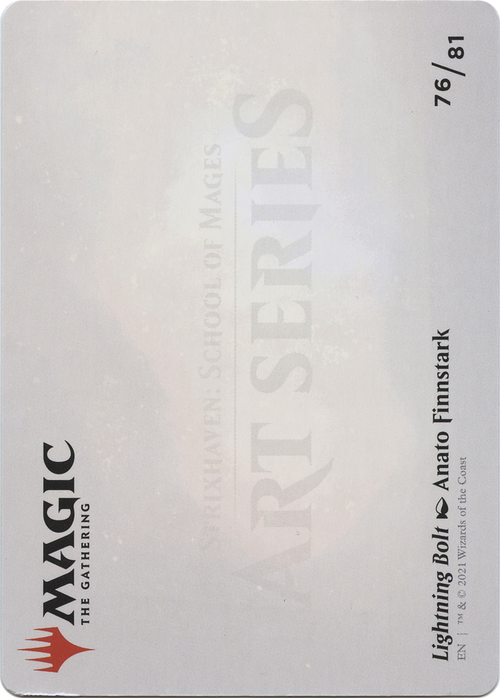 Lightning Bolt // Lightning Bolt (ASTX-076) - Strixhaven Art Series (Borderless)