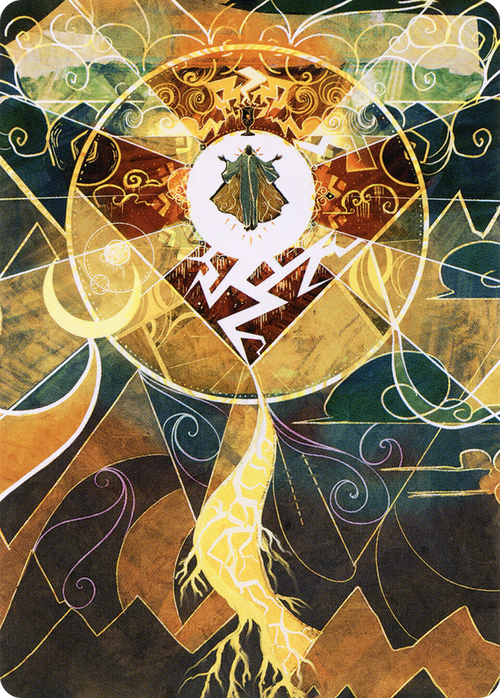 Lightning Bolt // Lightning Bolt (ASTX-076) - Strixhaven Art Series (Borderless) Foil
