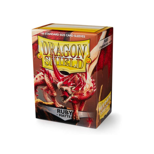 Dragon Shield Matte Sleeves – Ruby (100 Count)