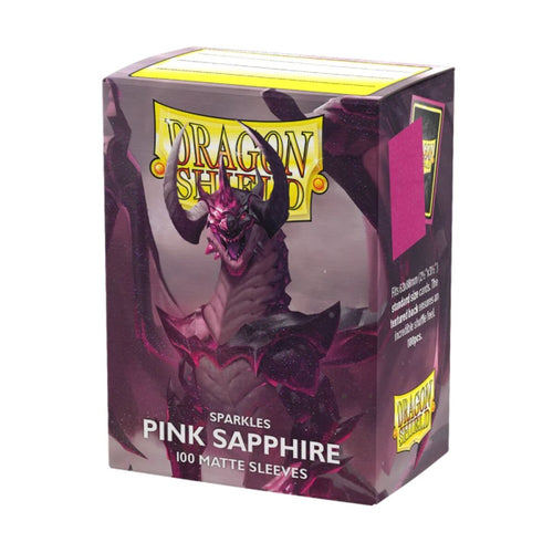 Dragon Shield Matte Sparkles Sleeves – Pink Sapphire (100 Count)