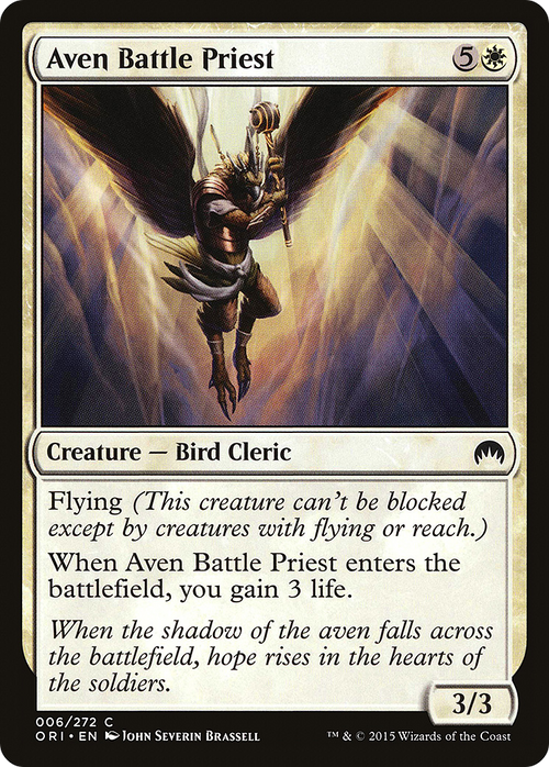 Aven Battle Priest (ORI-006) - Magic Origins Foil