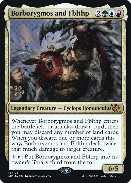 Borborygmos and Fblthp (PRE-219) - March of the Machine Promos Foil