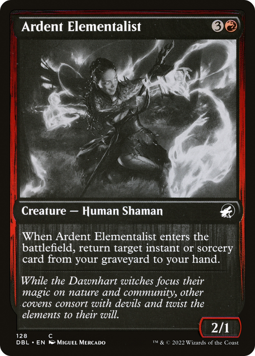 Ardent Elementalist (DBL-128) - Innistrad: Double Feature
