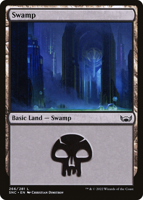 Swamp (266) (SNC-266) - Streets of New Capenna Foil