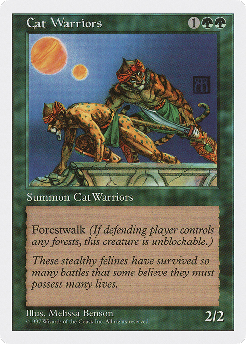 Cat Warriors (5ED-282) - Fifth Edition