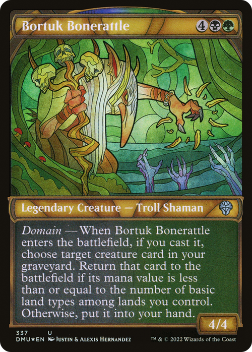 Bortuk Bonerattle (Textured Foil) (DMU-337) - Dominaria United: (Showcase) Foil