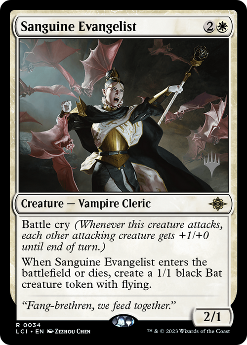 Sanguine Evangelist (PPLCI-034) - The Lost Caverns of Ixalan Promos
