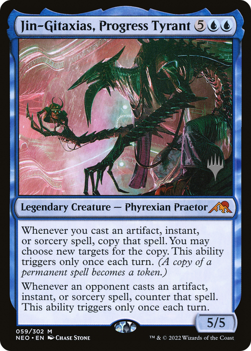 Jin-Gitaxias, Progress Tyrant (PPNEO-059) - Kamigawa: Neon Dynasty Promos
