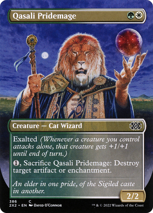 Qasali Pridemage (Borderless) (2X2-386) - Double Masters 2022 Foil