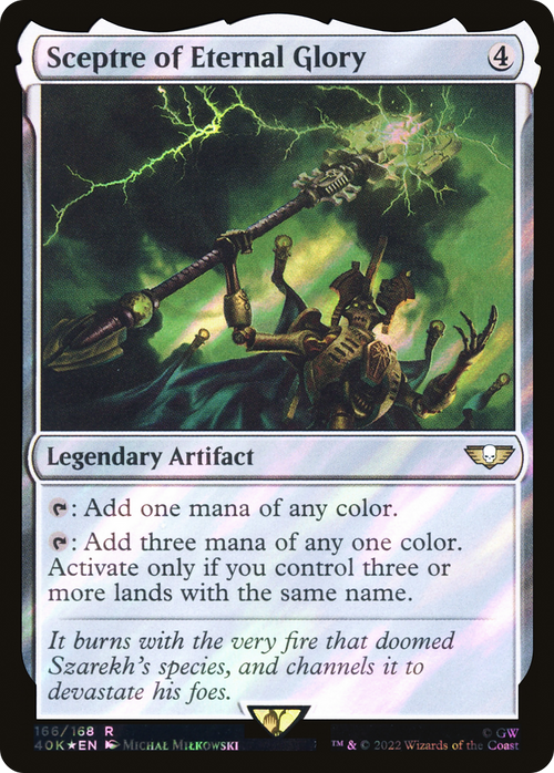 Sceptre of Eternal Glory (Surge Foil) (40K-166) - Warhammer 40,000 Commander Foil