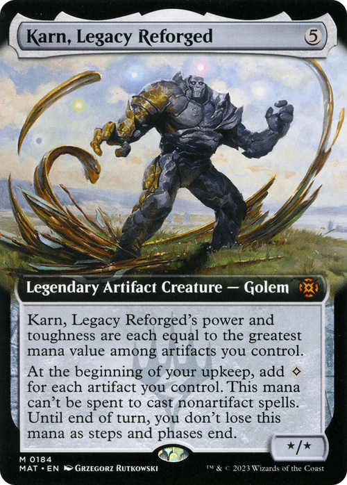 Karn, Legacy Reforged (Extended Art) (MAT-184) - March of the Machine: The Aftermath: (Extended Art) Foil