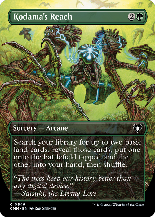 Kodama's Reach (Borderless) (CMM-649) - Commander Masters