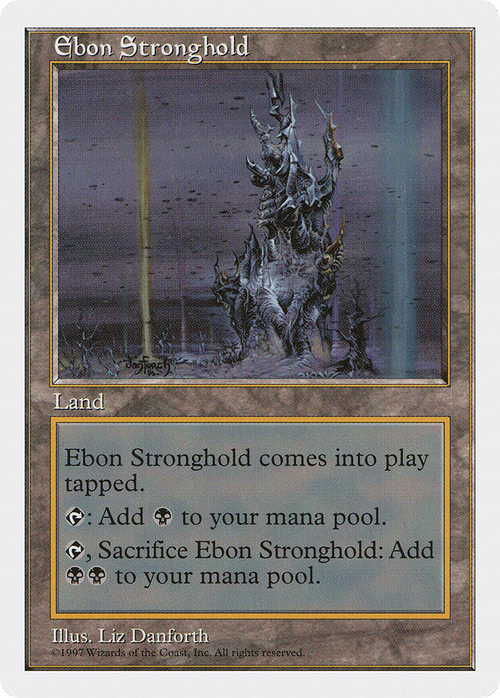 Ebon Stronghold (5ED-416) - Fifth Edition