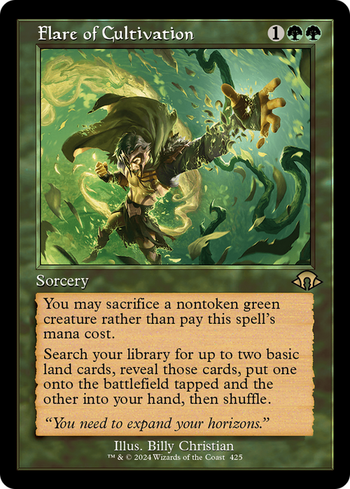 Flare of Cultivation (Retro Frame) (MH3-425) - Modern Horizons 3 Foil