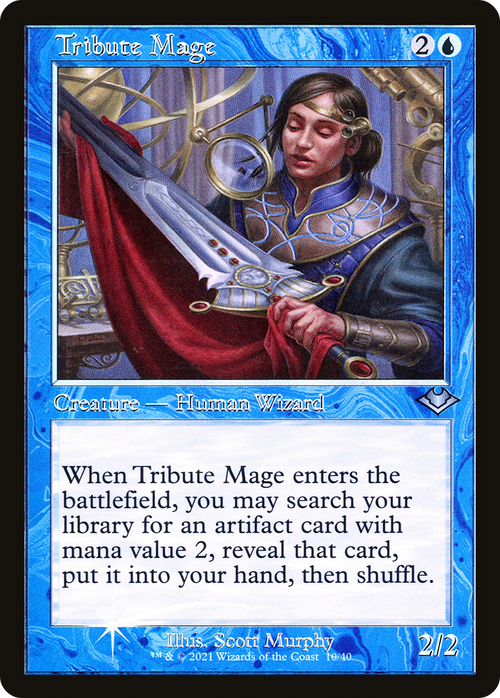 Tribute Mage (Retro Frame) (MH1-010) - Modern Horizons 1 Timeshifts Etched Foil