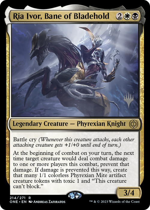 Ria Ivor, Bane of Bladehold (PPONE-214) - Phyrexia: All Will Be One Promos