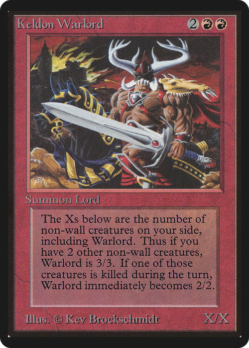 Keldon Warlord (LEB-) - Limited Edition Beta