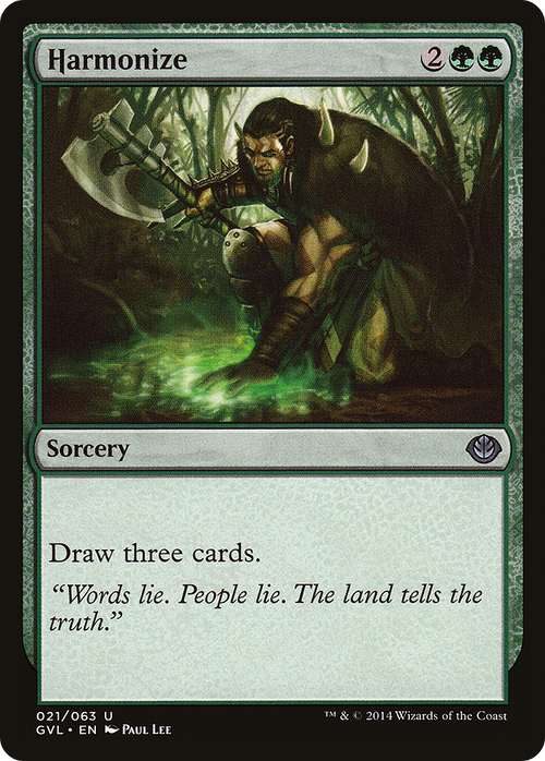 Harmonize (Garruk vs Liliana) (DD3-021) - Duel Decks Anthology: Garruk vs. Liliana
