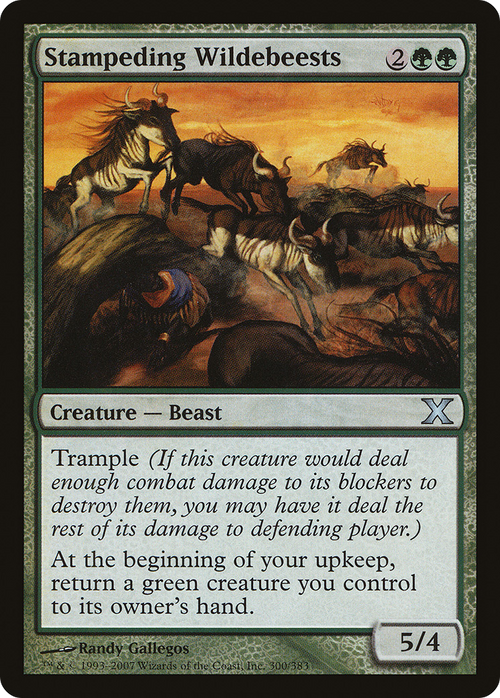 Stampeding Wildebeests (10E-300) - Tenth Edition