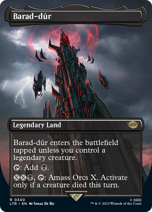 Barad-dur (0340) (Borderless) (LTR-340) - The Lord of the Rings: Tales of Middle-earth