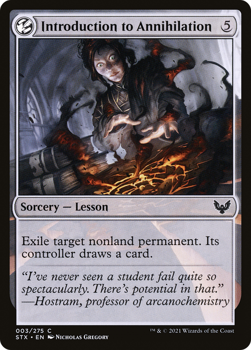 Introduction to Annihilation (STX-003) - Strixhaven: School of Mages: (lesson) Foil