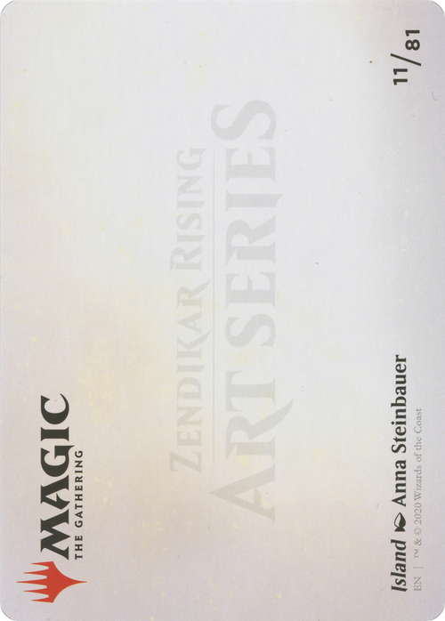 Island // Island (AZNR-011) - Zendikar Rising Art Series (Borderless) Foil