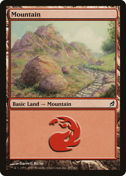 Mountain (297) (LRW-297) - Lorwyn Foil