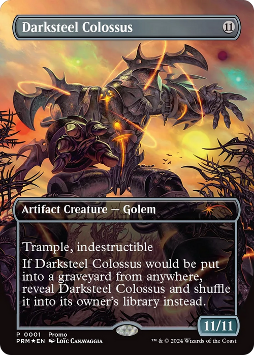 Darksteel Colossus (UMP-001) - Wizards Play Network 2024 (Borderless) Foil