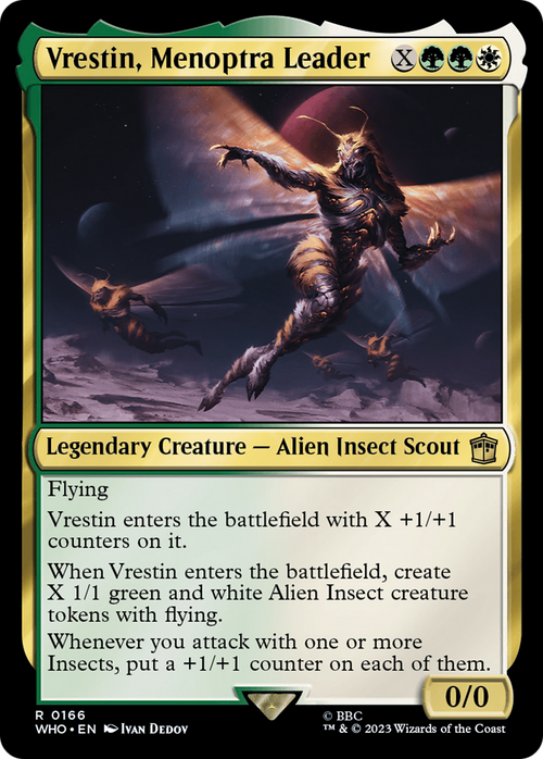Vrestin, Menoptra Leader (WHO-166) - Doctor Who Foil