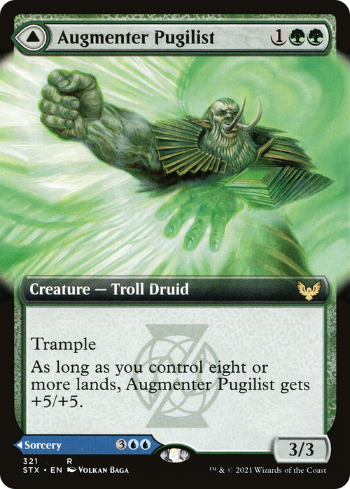 Augmenter Pugilist // Echoing Equation (STX-321) - Strixhaven: School of Mages: (Extended Art) Foil