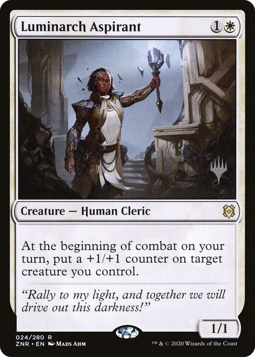 Luminarch Aspirant (PPZNR-24P) - Zendikar Rising Promos