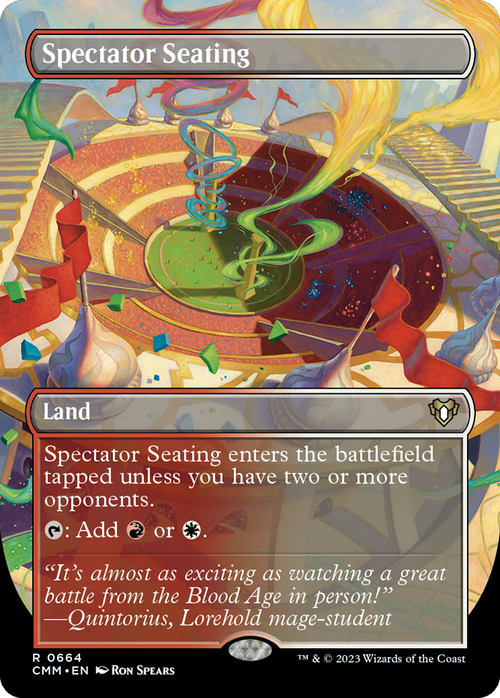 Spectator Seating (Borderless) (CMM-664) - Commander Masters Foil