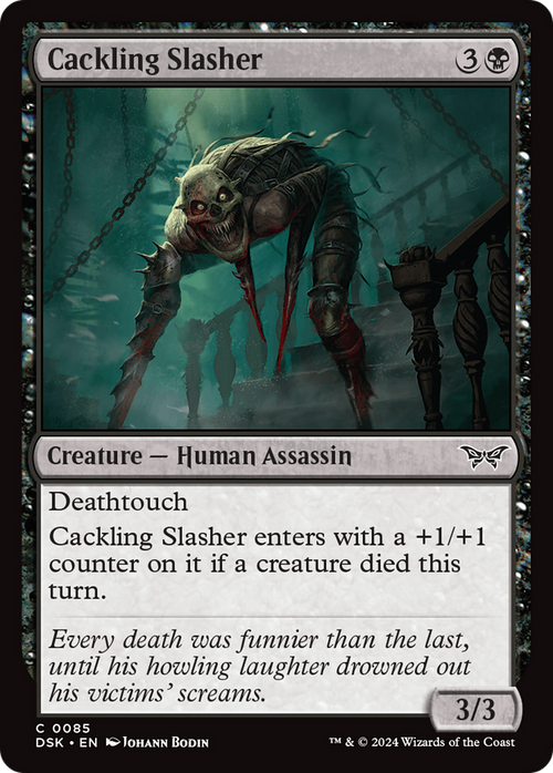 Cackling Slasher (DSK-085) - Duskmourn: House of Horror Foil
