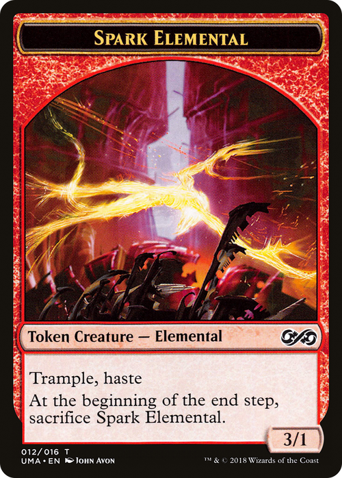 Spark Elemental Token (UMA-012) - Ultimate Masters Tokens