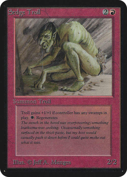 Sedge Troll (LEA-) - Limited Edition Alpha
