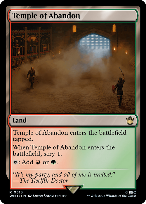 Temple of Abandon (WHO-313) - Doctor Who Foil