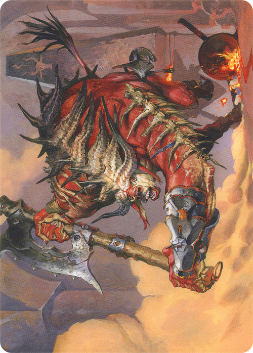 Spinehorn Minotaur // Spinehorn Minotaur (AMH1-038) - Modern Horizons Art Series (Borderless)