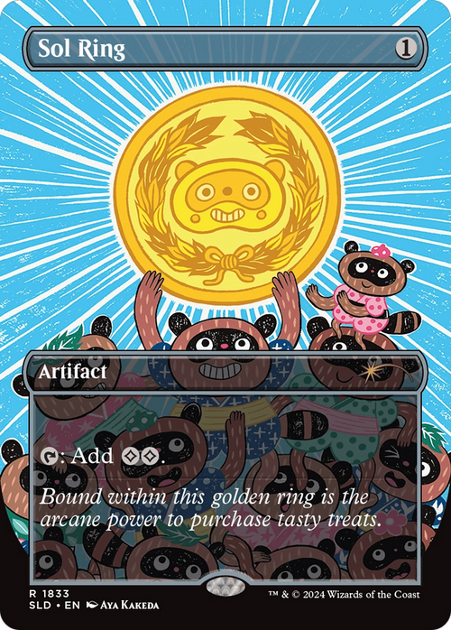 Sol Ring (1833) (Rainbow Foil) (SLD-1833) - Secret Lair Drop (Borderless) Foil