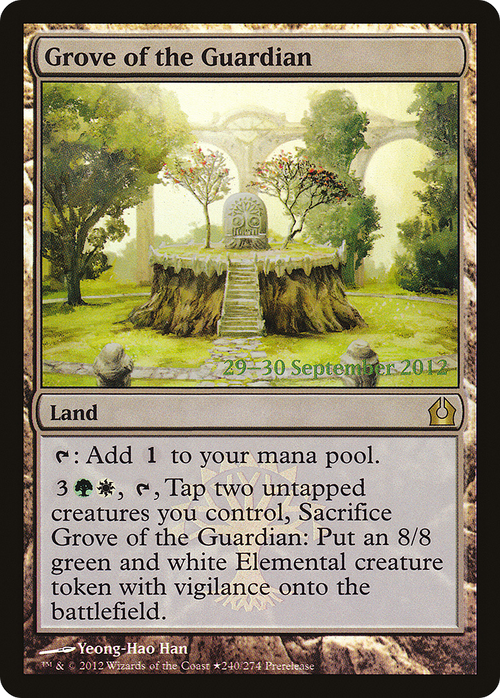Grove of the Guardian (PRE-240★) - Return to Ravnica Promos Foil