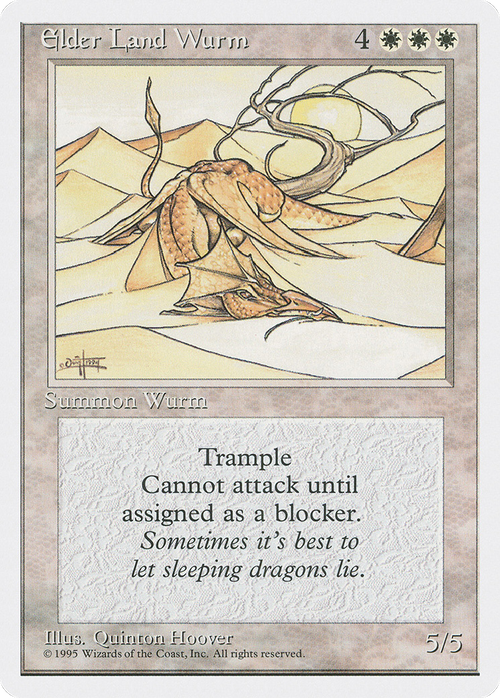 Elder Land Wurm (4ED-) - Fourth Edition