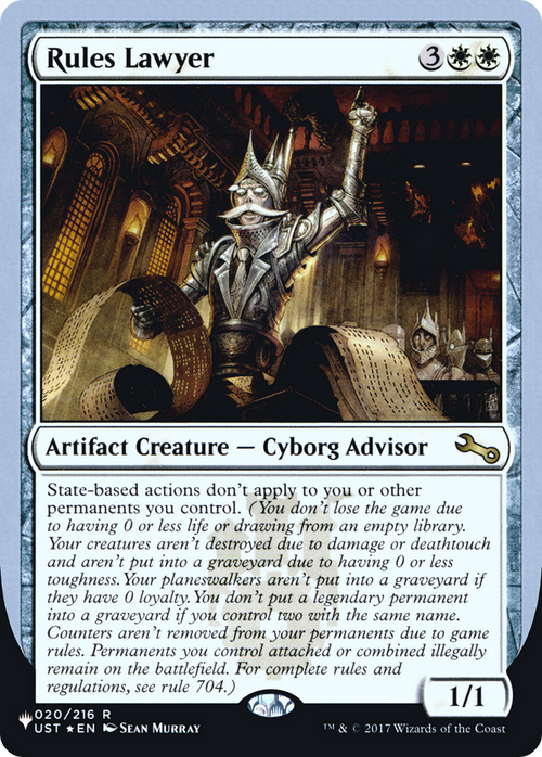Rules Lawyer (LIST-020/216) - The List (Unfinity Foil Edition) Foil