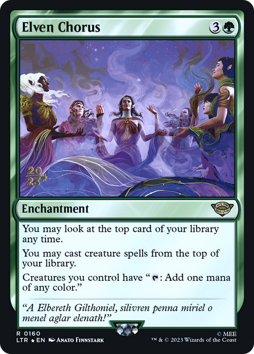 Elven Chorus (PRE-160) - Tales of Middle-earth Promos Foil